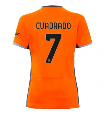 Inter Milan Juan Cuadrado #7 Replica Third Stadium Shirt for Women 2023-24 Short Sleeve